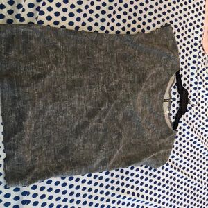 Gray Zip up dress shirt